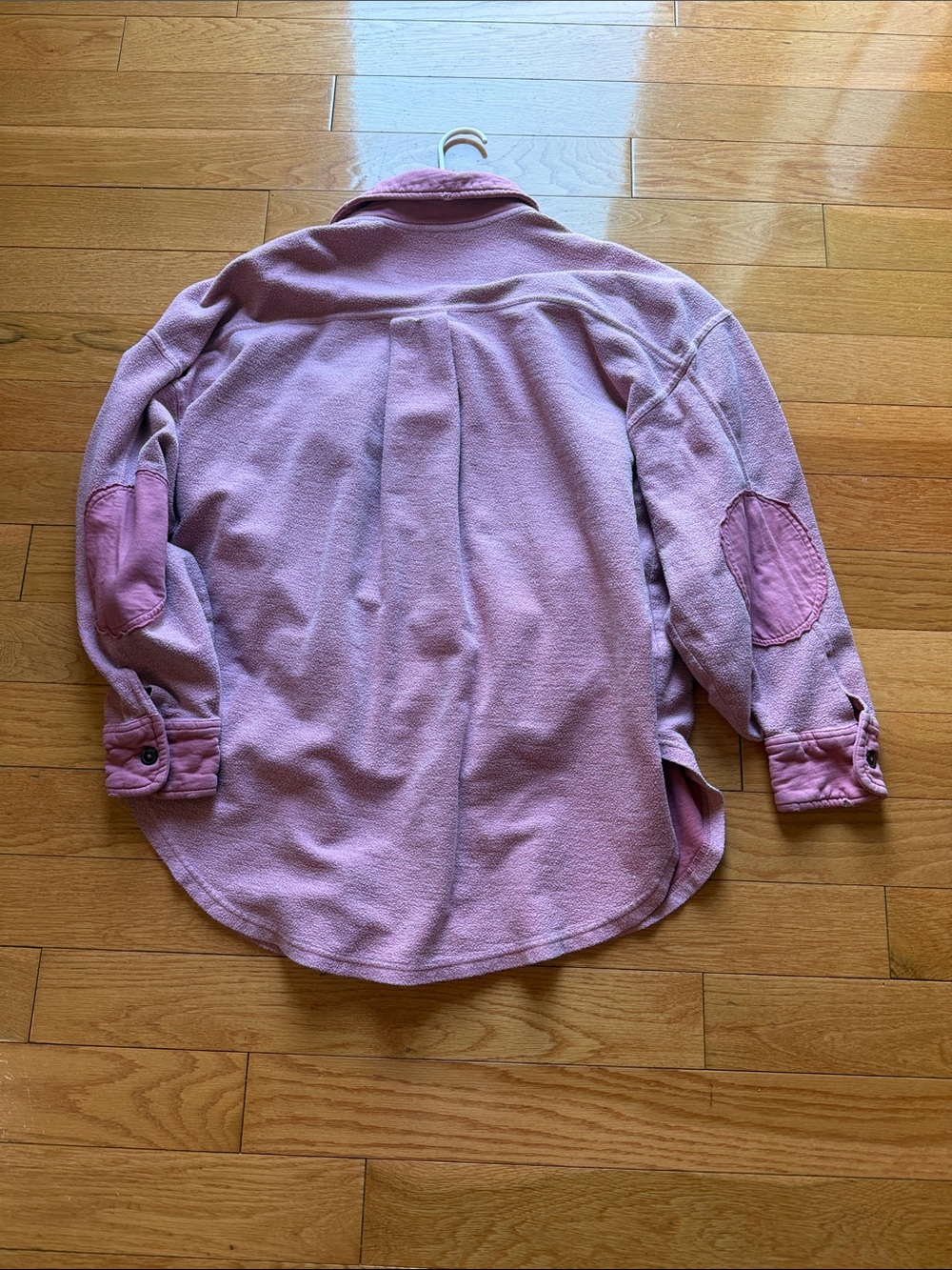 Pink Button-Front Free People Shacket - Picture 3 of 3